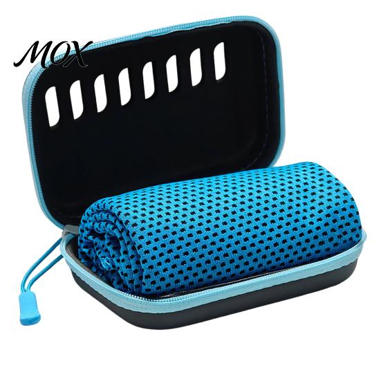 Quick Cooling Towel with Case Carrying Case, 30x80cm Instant Microfiber Ice for Gym Fitness Towel, Portable Drying Workout Yoga Running Sports