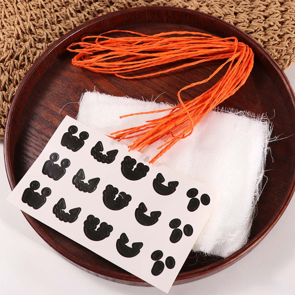 12Pcs with Sticker Ghost Candy Decoration Creative Lollipop Packing Material Pack  Festive Packaging