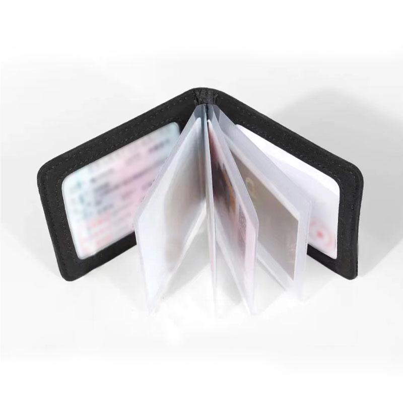 1Pcs Leather Credit Card Case Car Driving Documents Protective Case For Porsche Boxster Cayenne Panamera Macan Cayman 911 918 996 917 991