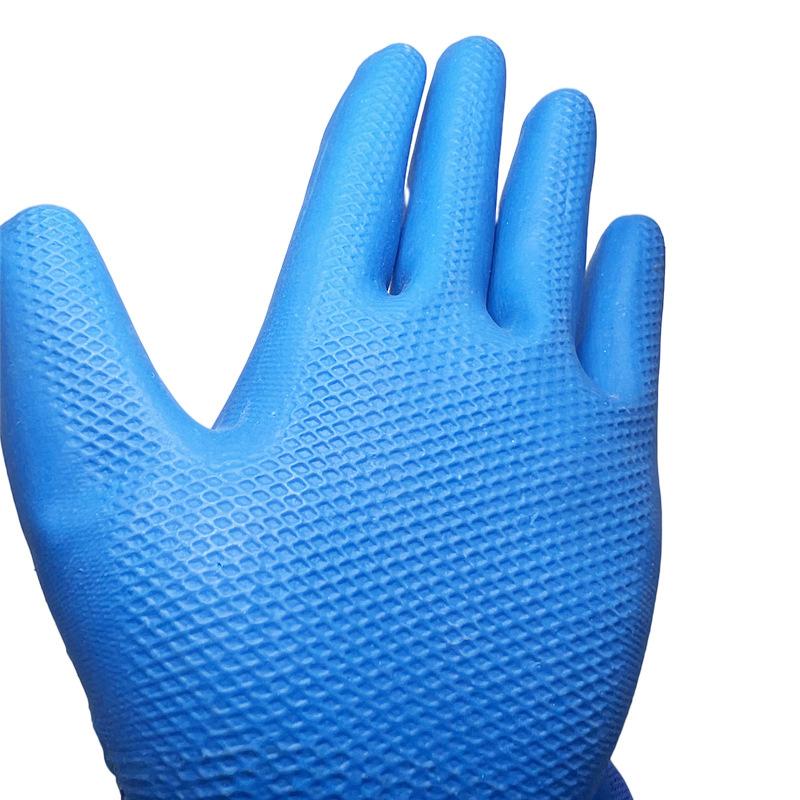 1 Pair Professional Safety Supplies Embossed Latex Working Protective Glove Men Flexible Nylon Or Polyester Safety Work Gloves