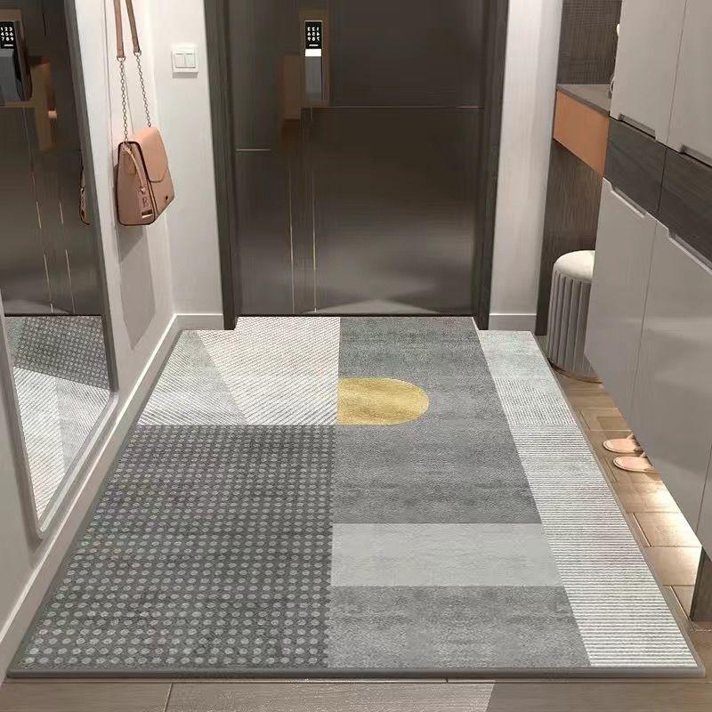 Коврик для двери Современный противоскользящий ковер для прихожей и коридора Коврик для пола Водопоглощающий Коврик для ванной комнаты с защитой от грязи Декоративный ковер
