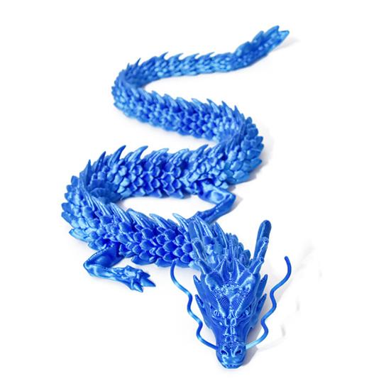 Китайская статуя дракона, напечатанная на 3D-принтере, фигурка дракона с подвижными суставами, шарнирная скульптура дракона, украшение стола для домашнего офиса