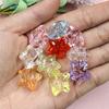 Acrylic Bracelet Making Clear Crystal Accessories 18.5mm DIY Beaded Material Five-pointed Star Beads 10pcs for Necklace