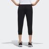 Adidas 3/4 Повседневные трикотажные спортивные брюки женские низ черный FT2876
