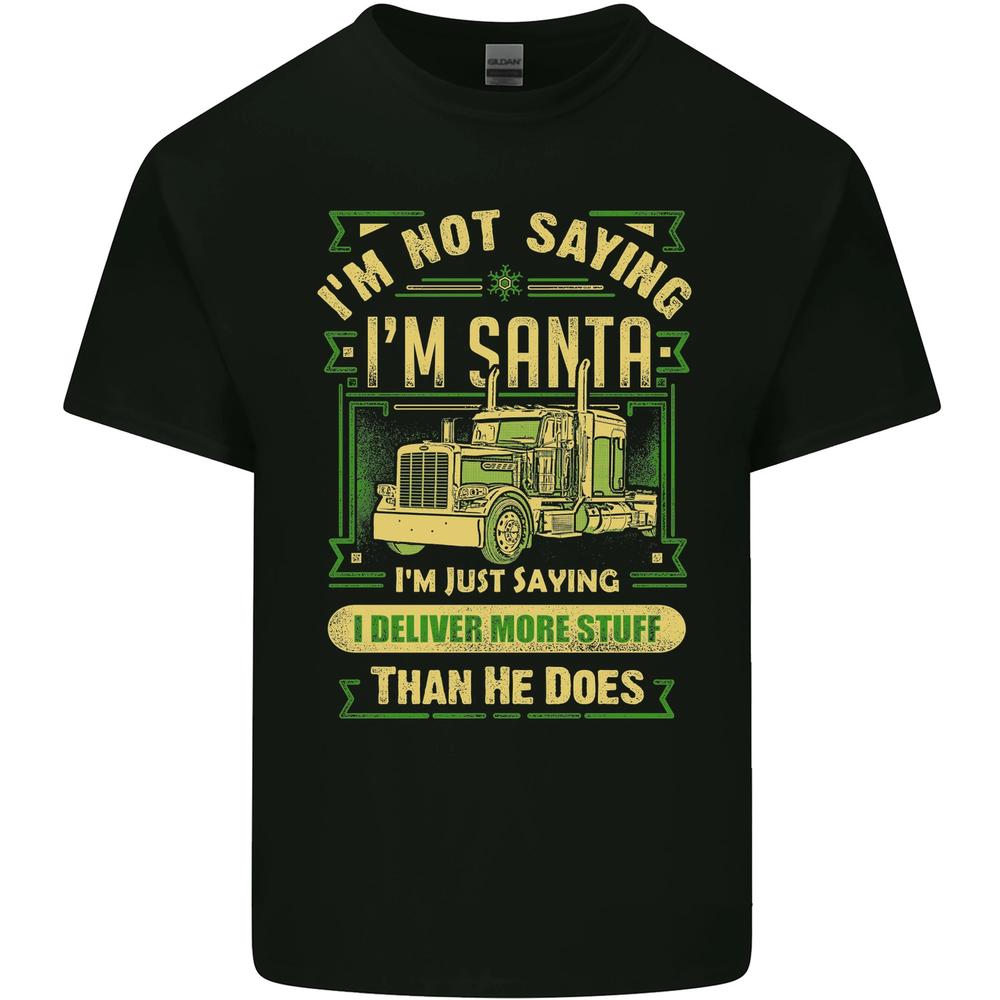 Not Santa Delivery Driver Christmas Funny Unisexs Cotton TShirt Tee Top