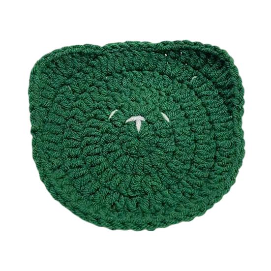 Handmade Crochet Flower Coaster Heat-Resistant Cup Mat for Mugs Glasses Soft