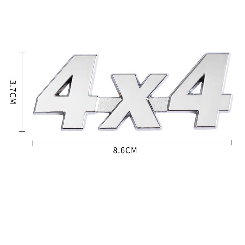 3D Metal 4x4 Logo Letters Car Trunk Emblem Badge Decal Sticker For Toyota Tacoma Off Road Land Cruiser JEEP Wrangler Accessories