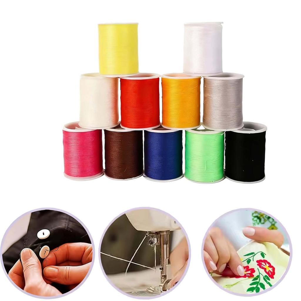 11 Разноцветных Швейных Ниток Нитки Для Ручного И Машинного Шитья,