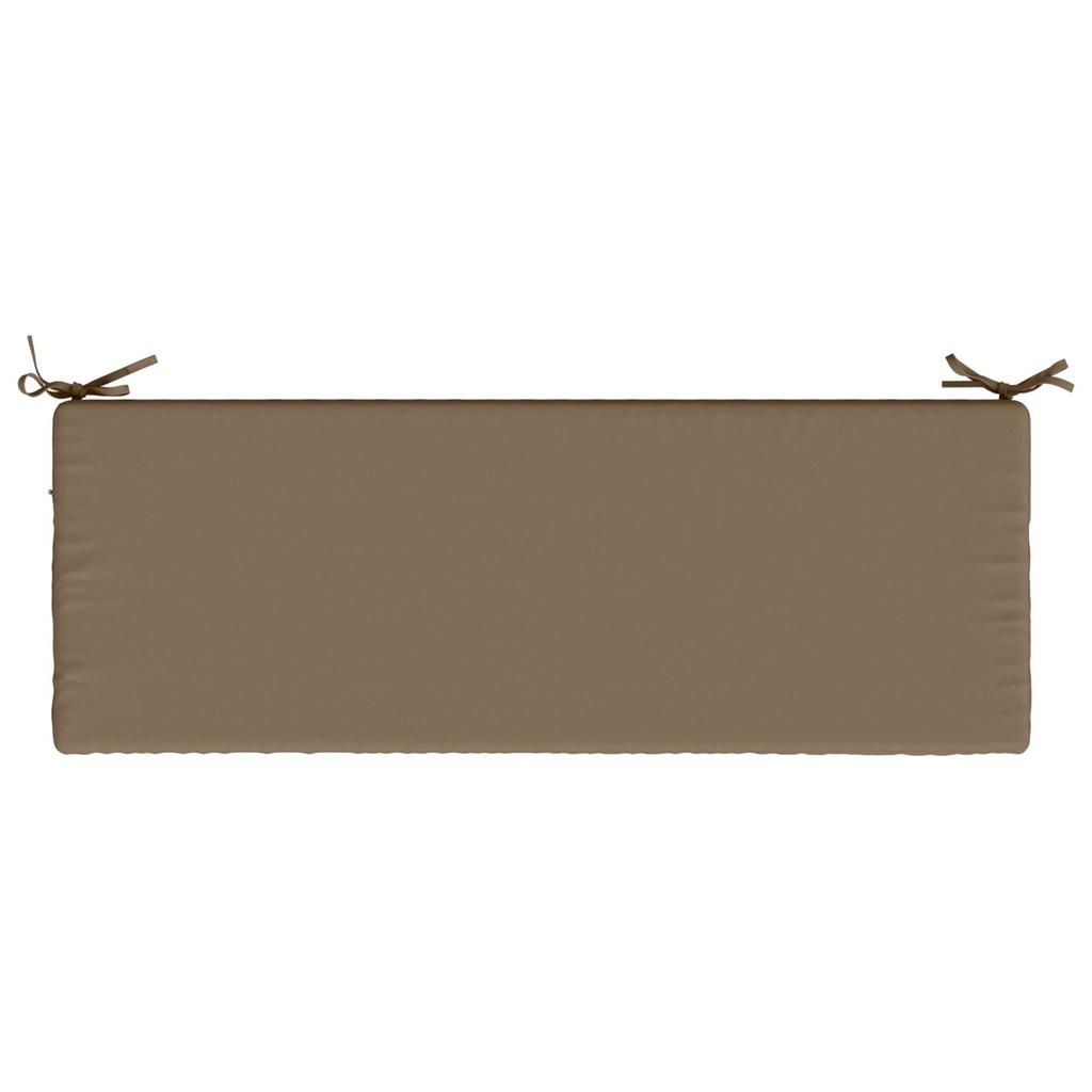 2 piece Bench Cushions SOEST 100percent Polyester Taupe