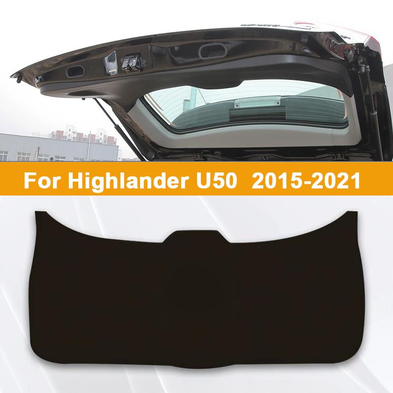 Для Toyota Highlander U70 U50 U40 2009-2025 Кожаная накладка на порог багажника Защита от ударов и грязи Коврик на дверь багажника