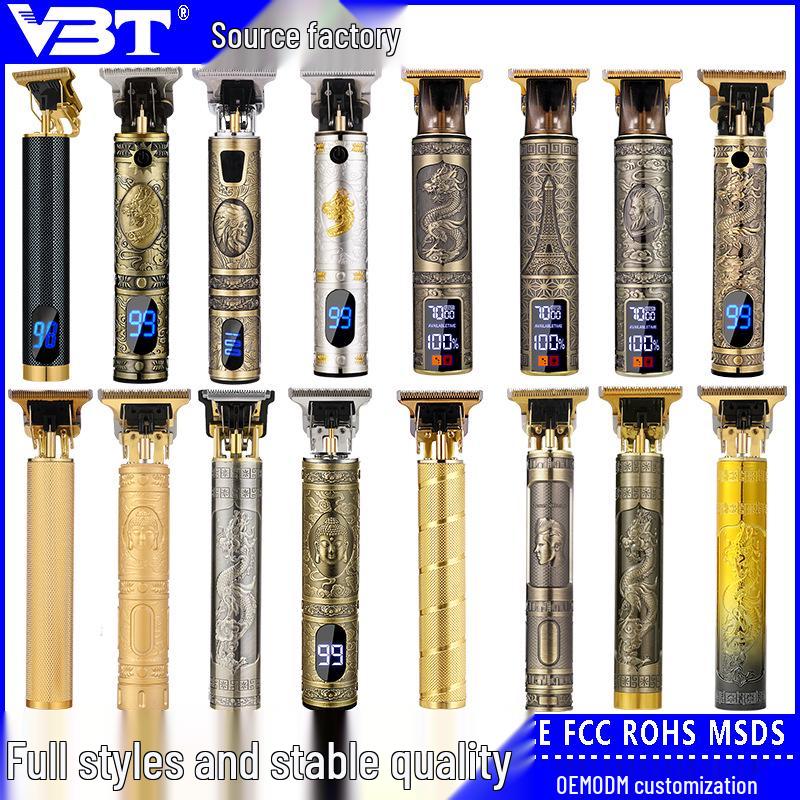 Электрическая машинка для стрижки волос T9 Bald - Профессиональная перезаряжаемая машинка для гравировки и бритья с масляной головкой