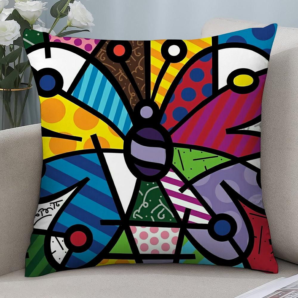 B-BrittoS Art Design Наволочка 3D Принт Полиэфирное волокно 40*40 см Домашний диван Декоративная наволочка Подарок на праздник