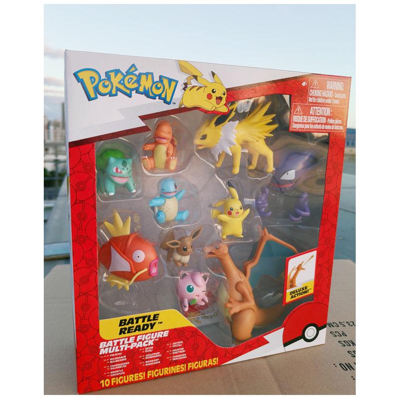 Pokemon Battle Figure Set Collectible Action Figures Toy Model Gift for Kids
