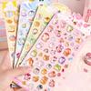 1 dona 3D olmos stikeri relyefli yorqin plyonka bolalar jumboqlari dekorativ stiker chiroyli mobil telefon g'ilofi kawaii stikerlar