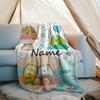 Personalized Custom Name Blanket - Sumikko Gurashi Print Design,Blanket for Sofa,Bed,Travel,Camping - Soft and Warm, Great Gift
