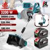 Brushless 3200W Electric Snow Sweeper Plow Cordless Snow Blower Wheel Clean Street Garden Tool For Makita 18V Battery Pin