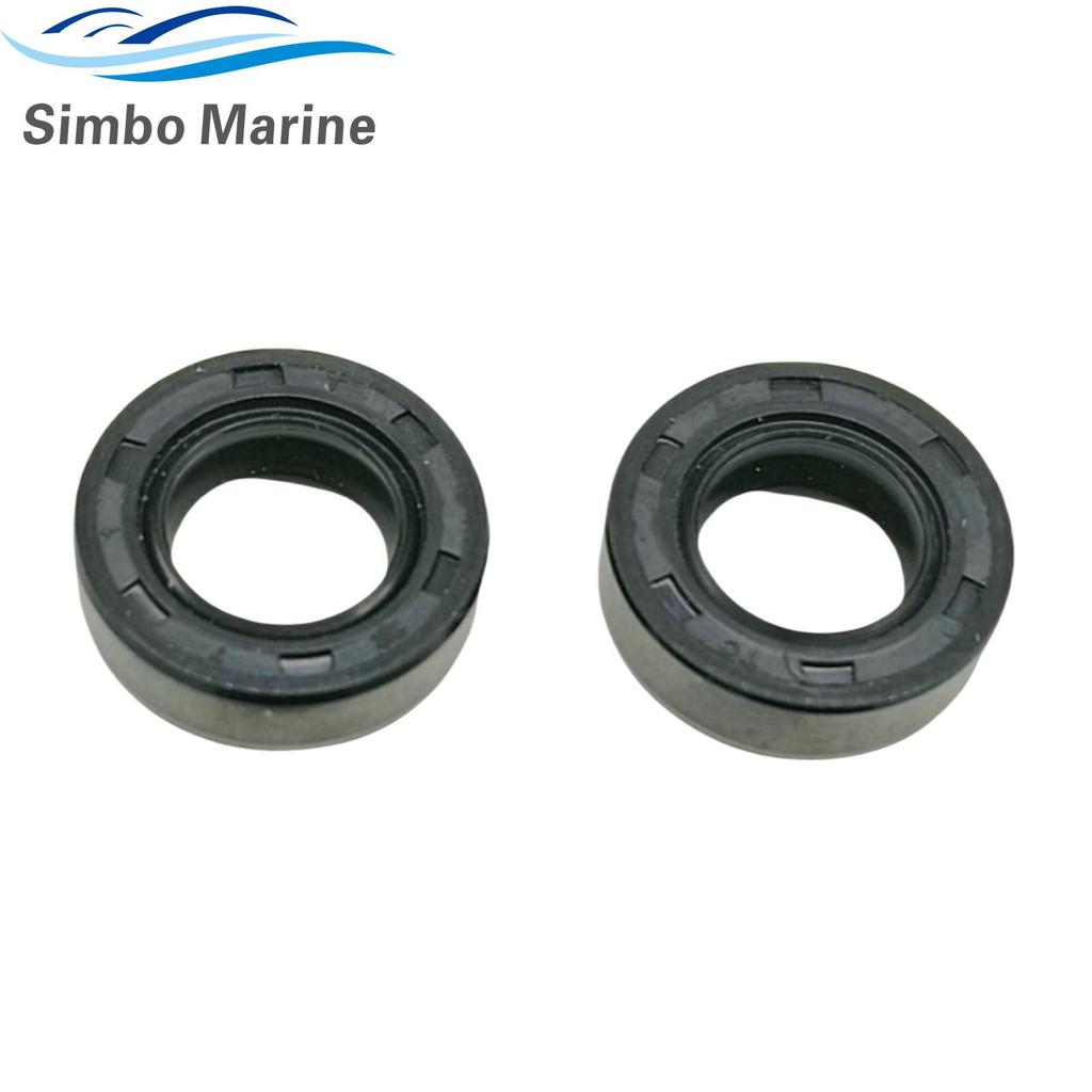 2pcs Oil Seal For Yamaha 93101-10M14 Outboard Parts 2 Stroke 4HP 5HP for Parsun F4-03000027 fits Hidea Powertec 10.8x21x7mm