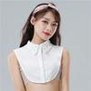 Women Autumn Fake Collar Korean Detachable False Collar Removable Blouse Lapel Elastic Collar Tie Women Clothes Accessories