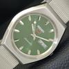 5 AUTOMATIC 6309A VINTAGE JAPAN MENS GREEN COLOR DIAL WATCH A701424-5 R206b-a701424
