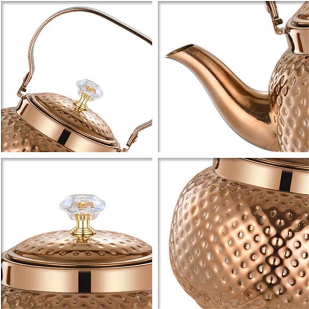 Круглые чайники Заварники из нержавеющей стали с ситечком Чайники для кипячения воды Короткие носики Чайники для кофе пуровер