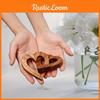 Wooden Double Intertwined Hearts Ornament Memorial Gift Keepsake Decoration For