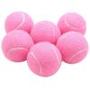 Упаковка 6 шт. Розовые теннисные мячи Износостойкие Эластичные тренировочные мячи 66 мм Женские Мячи для начинающих для тренировок в клубе