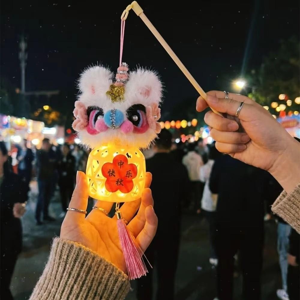 LED Light DIY Handheld Lantern Handheld Festival Lantern Traditional Festival Decor