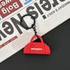 New Soft Pilates Keychain Yoga Core Bed Keychain Silicone Gym Key Chain Motivational Girl Gym Accessories Fitness Gifts