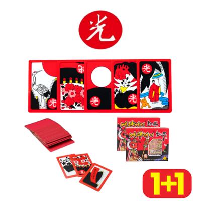 [1+1] 2 коробки Go-Stop Hwatu, высококачественной настоящей праздничной карточной игры для дома, отечественного производства, представительная настольная игра Кореи.