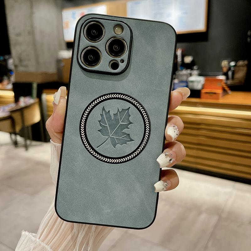 Чехол из искусственной кожи с рисунком для iPhone 16 15 14 13 12 11 16 Pro Max X XR Xs Max 15 Pro для беспроводной зарядки MagSafe, чехол для телефона