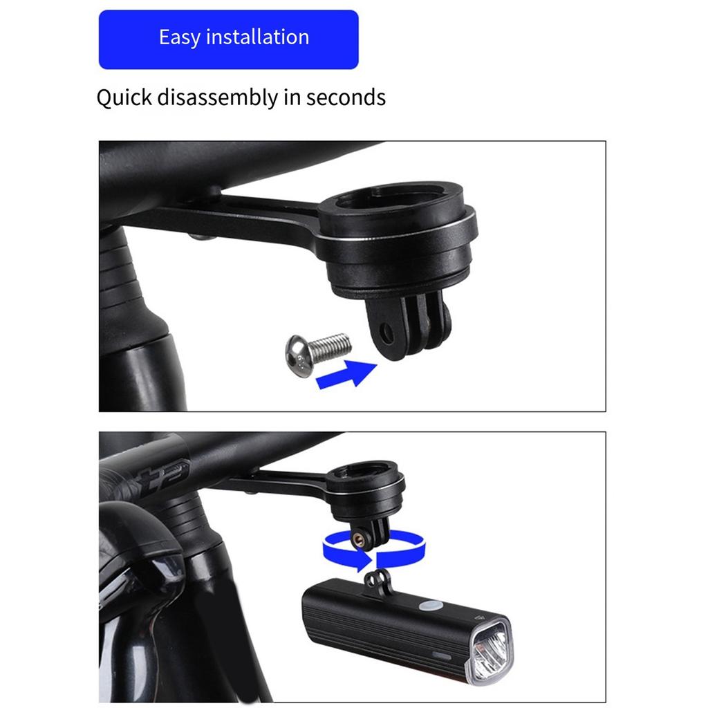 Quick Release Camera Headlight Adapter Front Light Stand Bicycles Computer Holder Base Bicycles Camera Light Mount