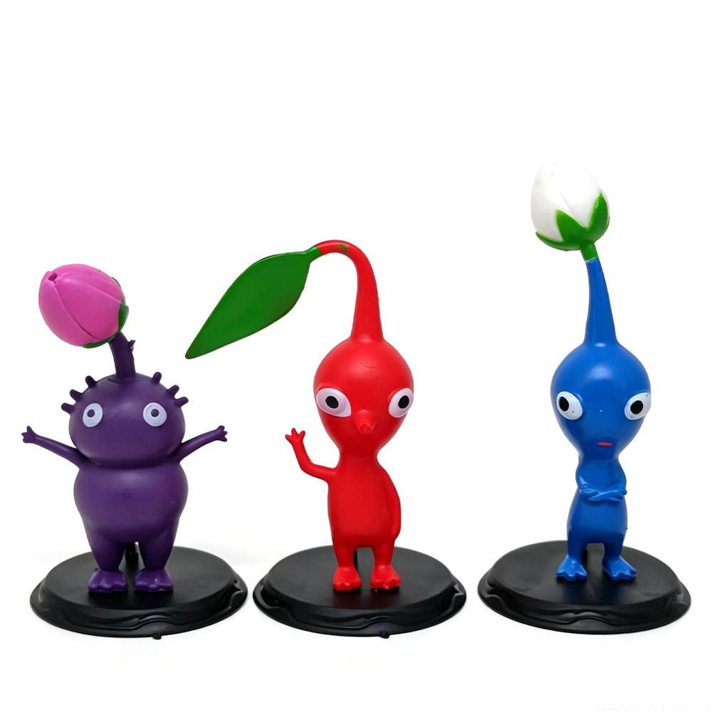 8Pcs/Set PIKMIN Action Figure Set - Anime Captain Olimar And Crew PVC Collection Model Dolls for Children Toy Gift Set