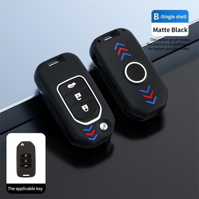 Чехол для автомобильного ключа с узором из АБС-пластика для Honda Civic HRV CRV XRV CR-V Crider Odyssey Pilot Fit Accord Protector