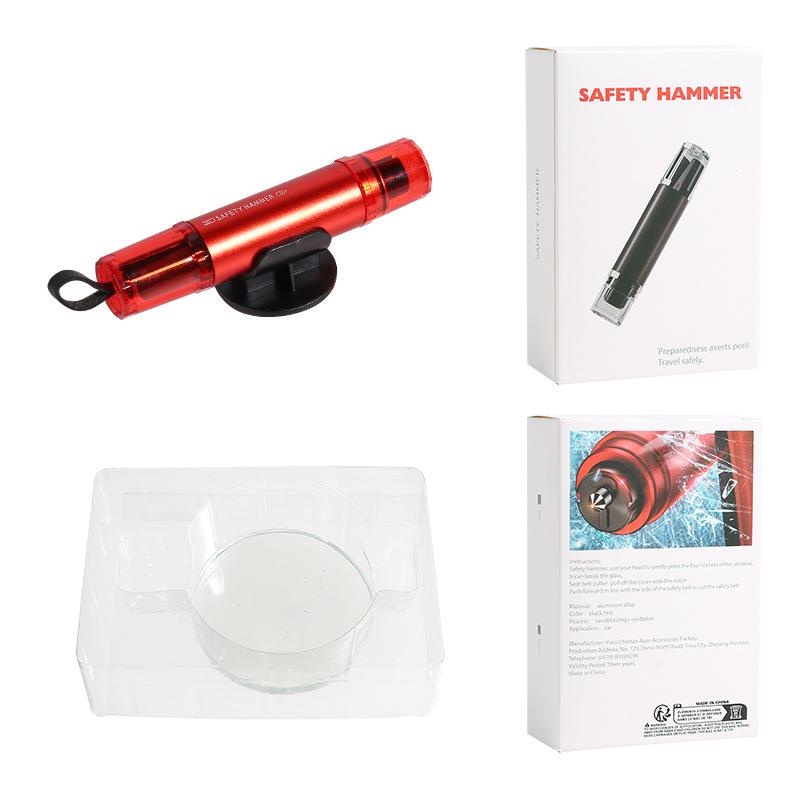 Compact Car Safety Tool: Window Breaker & Seat Belt Cutter