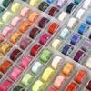 25 Colors Set Bobbin Thread Polyester Thread Spools Sewing Machine Bobbins With Storage Box For Embroidery Sewing Accessories