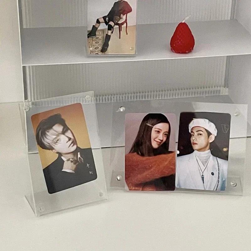 Acrylic Photo Frame Transparent Photocard Stand Picture Frame for Pictures Photocard Display Stand Room Decor Marco De Fotos