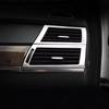Stainless Steel Car Dashboard Side Air Outlet Vent Frame Cover Trim Sticker For BMW X5 E70 X6 E71 Interior Styling Accessories