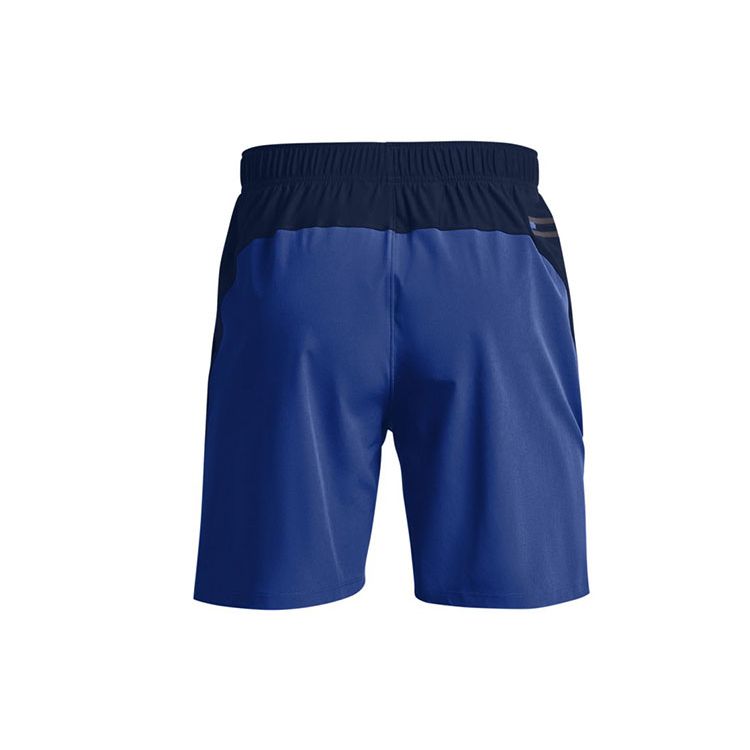 Under Armour Серия Woven легкие эластичные тканые тренировочные шорты с цветными блоками мужские шорты темно-синие 1366167-408