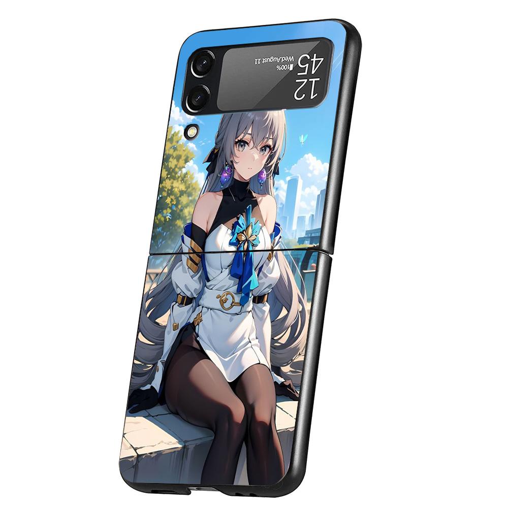 Чехол для телефона Honkai Star Rail Броня Ранд для Samsung Galaxy Z Flip 7 6 5 4 3 5G Flip7 Flip6 Flip5 Flip4 Flip3 Черный Fundas