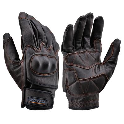 Мотоциклетные перчатки Daytona 76374, Для весны, лета, осени и зимы, Натуральная козья кожа, Перчатки с жесткой защитой, Коричневые, Размер XL