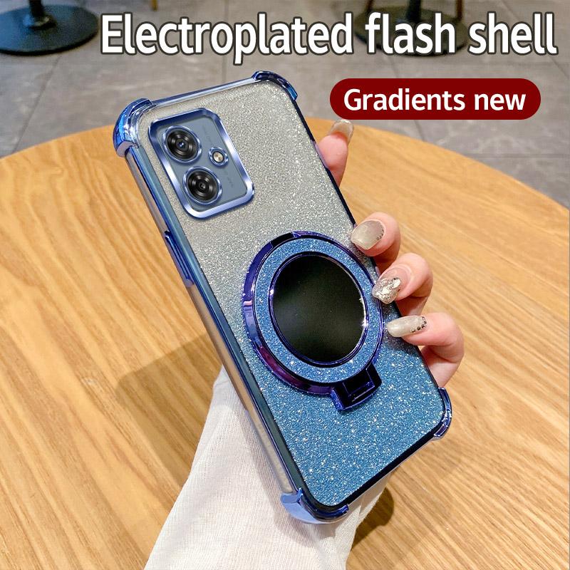 G30 G20 G10 Чехол-кольцо-держатель зеркальный для телефона Motorola Moto G10 G20 G30 G84 G54 G82 5G G52 G71S Мягкий 6D Гальванизированный Ударопрочный Чехол