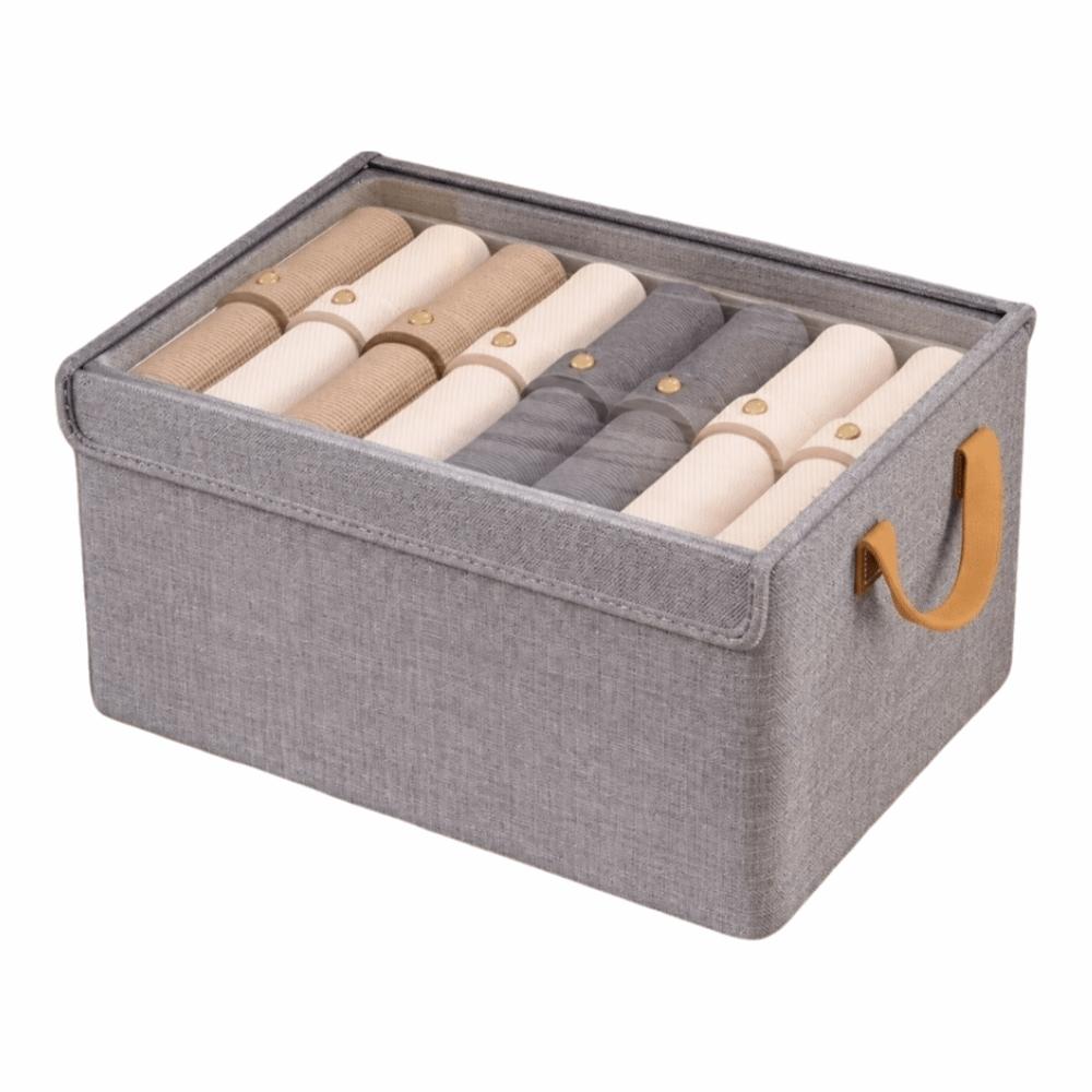 Oxford Fabric Clothes Organizer Foldable Storage Bin Versatile Clothes Storage Box Home Use