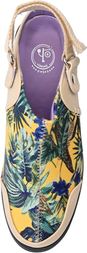 Женские сандалии Yosuke, желтые, комбинированные, размеры 22,0 см-22,5 см, 4460072