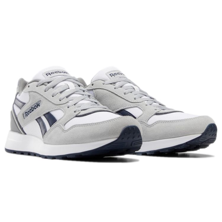 Reebok GL1000 Удобные износостойкие нескользящие низкие беговые кроссовки, унисекс, серый и синий GY5946