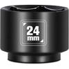 BLACKROBOT 32Mm Low Profile Oil Filter Socket, 3/8" Drive 6-Point Oil Filter Cap Remover And Taller Tool, Chrome Vanadium Steel