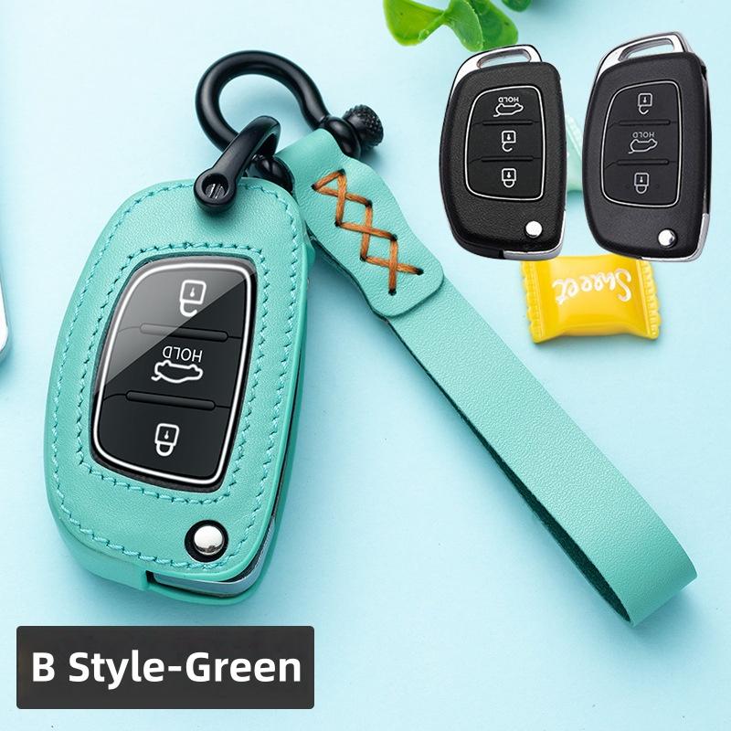 Vintage Folk Style Full Coverage Key Case For Hyundai Elantra ix35 Mistra Mingtu ix25 Verna Yuenna Sonata Avante Santa