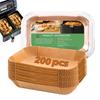 200Pcs Air Fryer Liners for Ninja Air Fryer Parchment Paper Liners Disposable Food-Grade Rectangle Accessories for Baking Roasting Frying Serving
