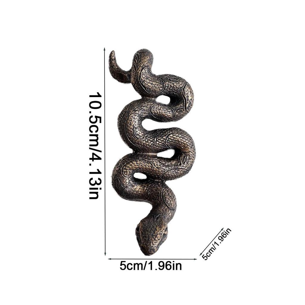 Charming Bronze Snake Flower Pot Hanging Decoration for Garden & Home