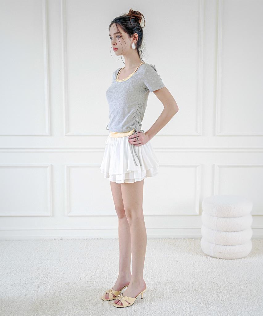 KOOLKITTEN Lace Tank Layered T-Shirt 3 Colors