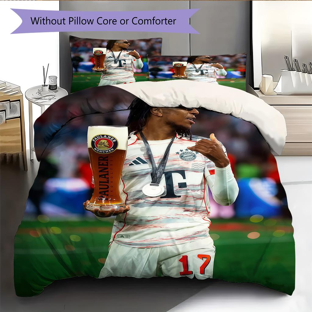 Michael Olise Pattern Bedding Home Decoration Birthday Gift (1 * duvet cover + 2 * pillowcase, without core)